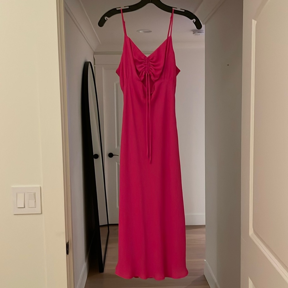 Pink Cami Midi Dress (Revolve)